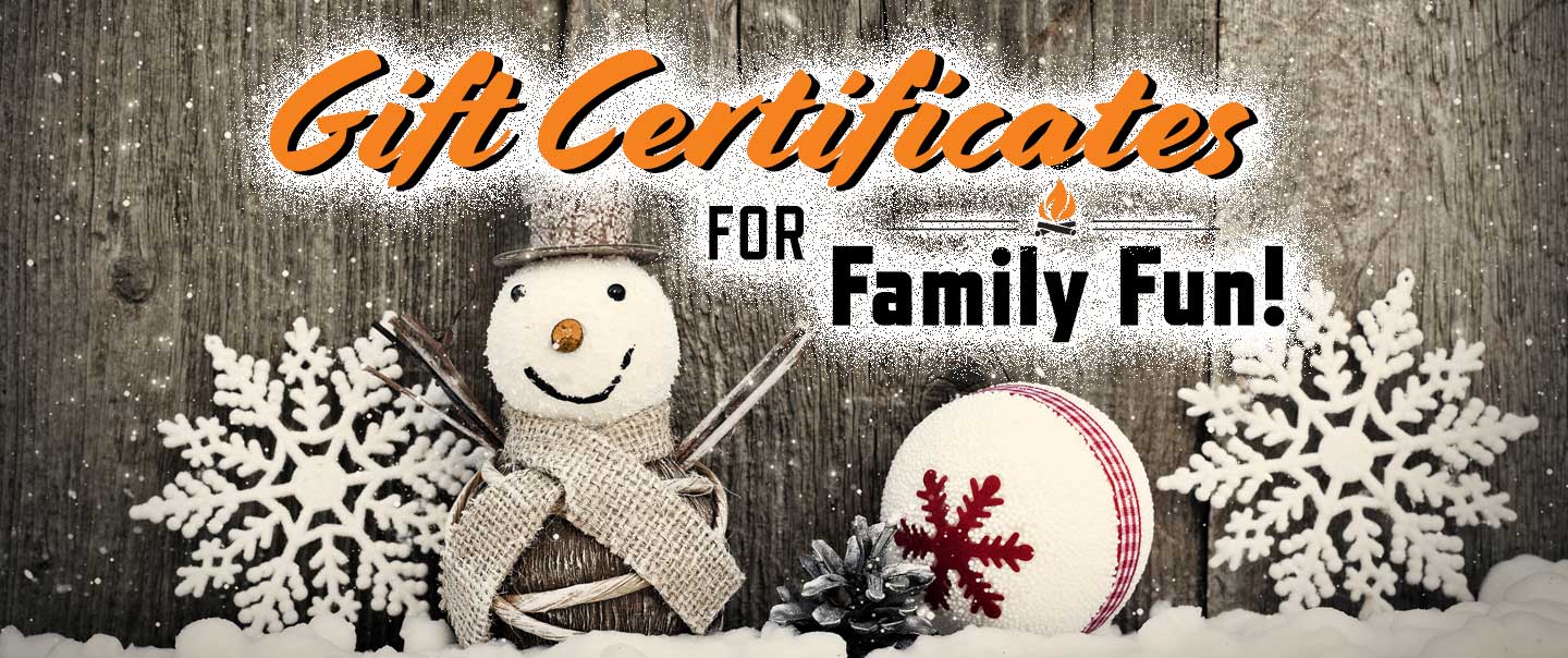 Gift Certificates For Family Fun
